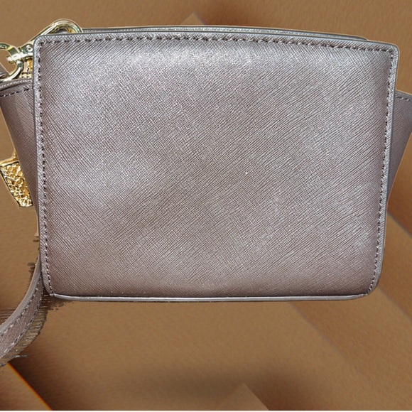 MICHAEL KORS RARE Selma Leopard Hair Calf & Brown Leather Mini Crossbody w/COA - Picture 3 of 7